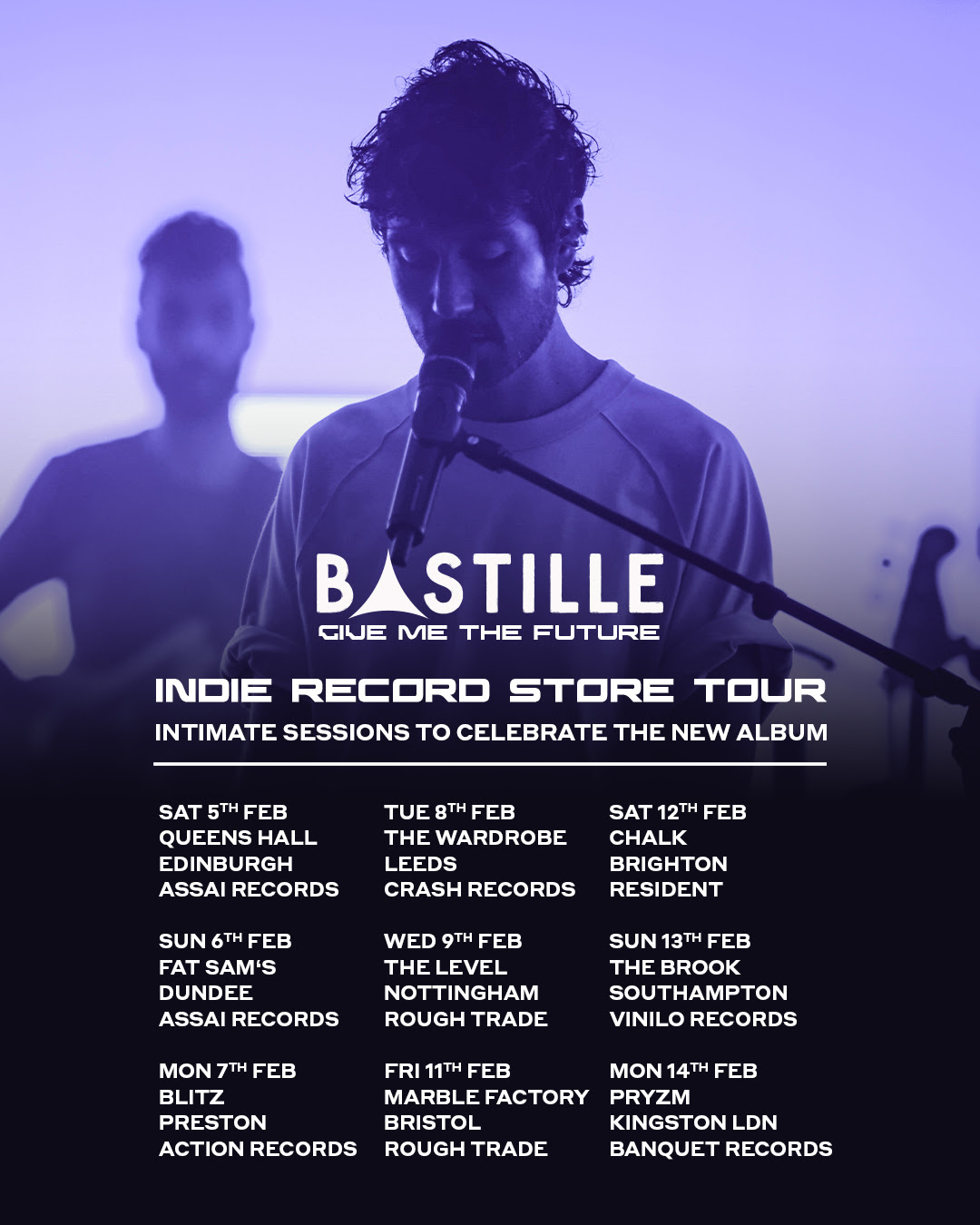 Bastille announce intimate indie store tour