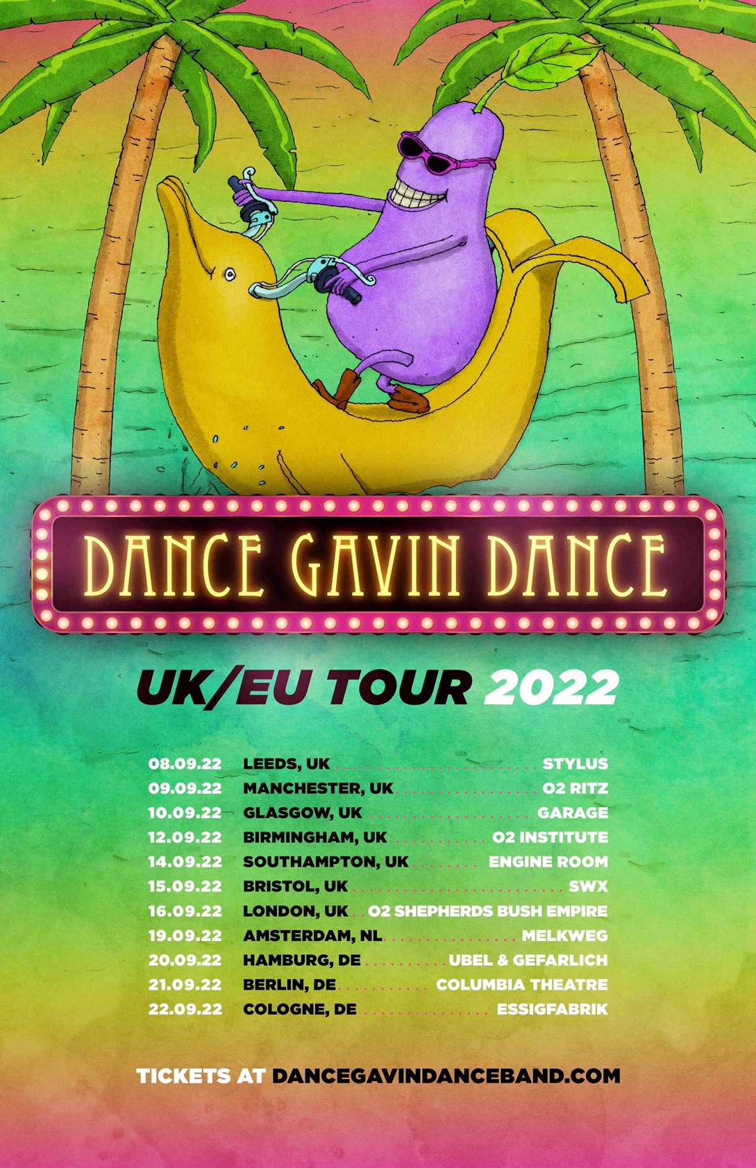 dance gavin dance tour 2022 cancelled