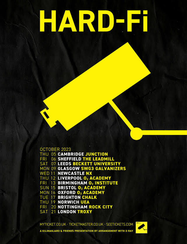 HARDFI announce first UK tour in over 10 years tickets for October