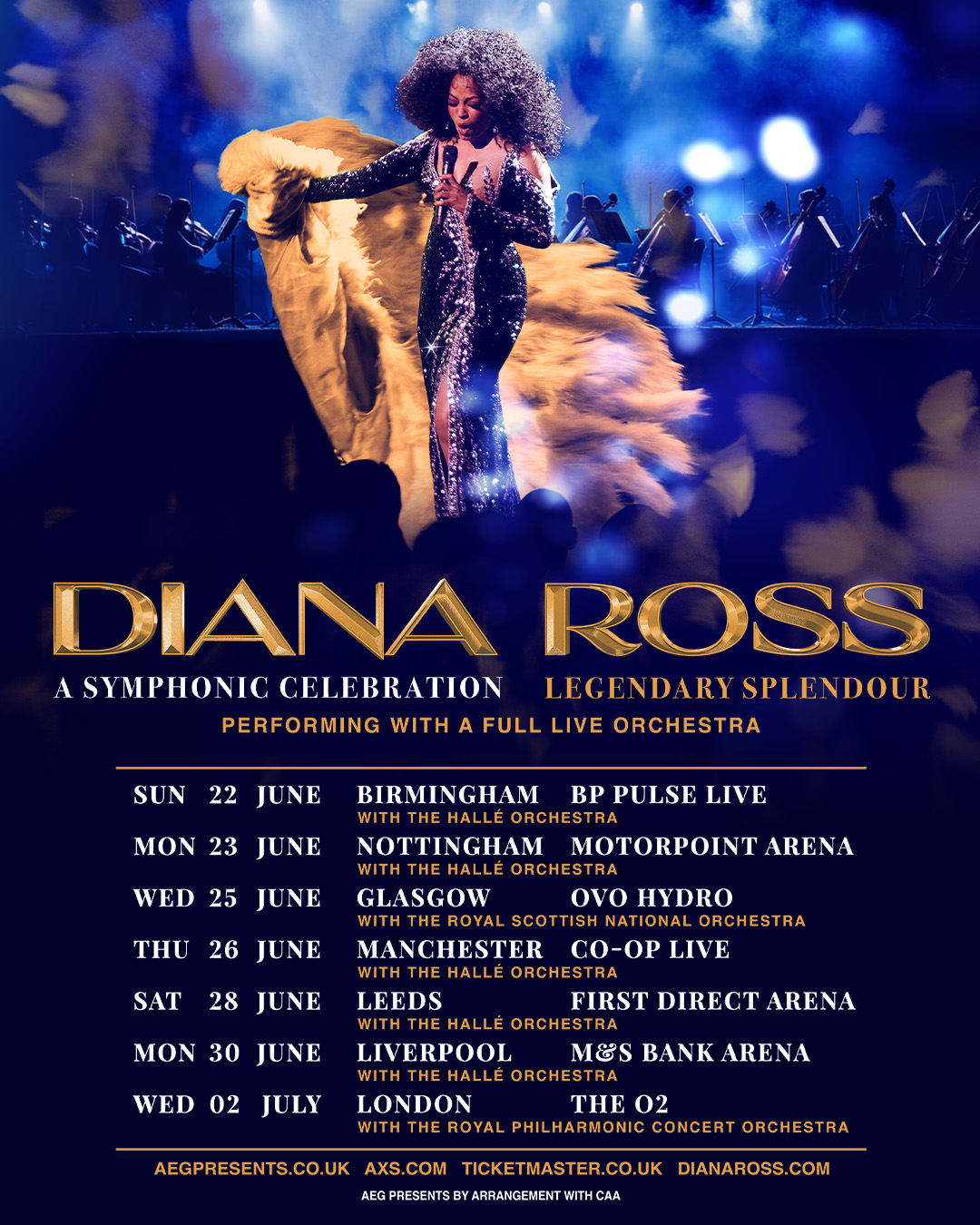 DIANA ROSS PRESENTS ‘A Symphonic Celebration’ 2025 UK TOUR