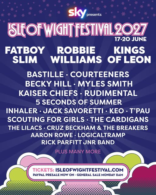 Isle of Wight Festival announces first acts for 2027 - OriginalRock.net